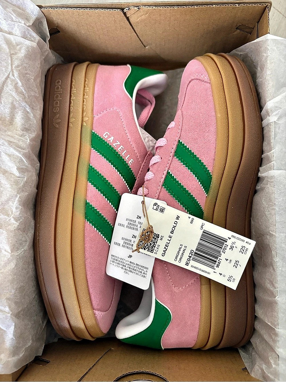 adidas Gazelle Bold Pink & Green